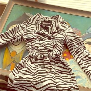 Zebra Rain coat flared
